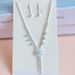 Popular Bride Accessories, Exquisite And Dazzling Necklaces, Earrings, Two-piece Set, Evening Banquet Performance,_ipsvogv.com