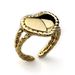 Fashion Retro Stainless Steel Heart Shaped Opening Adjustable Men's And Women's Rings Valentine's Day Holiday Jewelry_ipsvogv.com