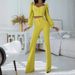 Women's clothing casual palace style lantern sleeve tops bell-bottom pants suit_ipsvogv.com