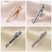 Dai Li's New Men's Business Tie Clip Set Enamel Gold Plated Silver Tie Clip Classic Black And White Striped Tie Clip_ipsvogv.com