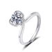 S Pure Silver Jewelry Stone Love Ring D Color 1 Carat Mosang Diamond Platinum Plated Trendy Style Live Broadcast_ipsvogv.com