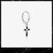Cross Earrings, Single, Cool Style, Versatile, Men's Buckle, Fashionable, Niche, Personalized Design, High-end Ear_ipsvogv.com