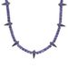 Hip Hop New 5mm Purple Zircon Inlaid Tennis Chain Black Panther Necklace Men's Necklace_ipsvogv.com