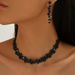 Pinduoduo Hot Selling Rhinestone Earrings Jewelry Set Wedding Photography Accessories Necklace_ipsvogv.com