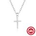 Women's Jewelry 925 Sterling Silver Smooth Cross Clavicle Necklace Fashion Minimalist Ins Style Wear Clavicle Chain_ipsvogv.com