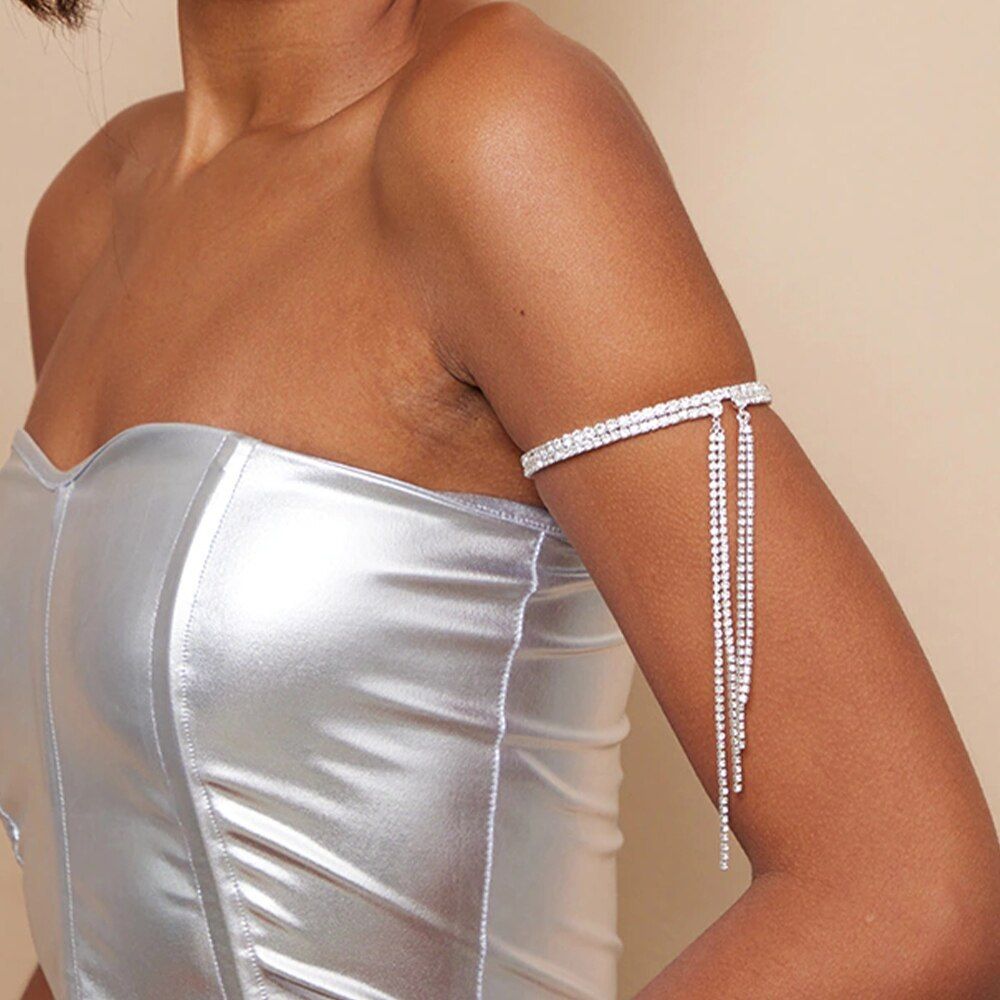 New Diamond-encrusted Arm Chain Simple Round Fringed Bracelet European And American Fashion Bracelet Accessories Bracelet_ipsvogv.com