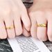 Vietnamese Couple Opening Flowing Line Ring, Gold-plated Men's And Women's Ring_ipsvogv.com