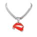 Hip Hop Alloy Engraved Red Lips Full Diamond Sexy Bite Pendant Cuban Chain Necklace_ipsvogv.com