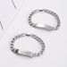 Cuban Titanium Steel For Women, INS Korean Style Curved Plate Smooth Surface DIY Engraving Hip-Hop Couple Bracelet_ipsvogv.com