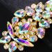 All-match Retro Geometric Gem Colorful ring Women's Hot Selling Exaggerated Oval Opening ring for Children ring_ipsvogv.com