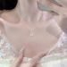 S Pure Silver Cloud Water Rumor White Jade Marrow Necklace Ins Niche Light Luxury High-end Exquisite Temperament_ipsvogv.com