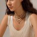 Natural Stone Beads Necklace - Gold Plated Stainless Steel Crystal Pendant Clavicle Chain Jewelry_ipsvogv.com