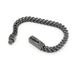 Trendy Titanium Men's Accessories Stainless Steel Square Buckle Braided Reversible Chain Hip Hop Bracelet Jewelry_ipsvogv.com