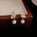 Unique Niche Design Zircon Butterfly Pearl For Women, Elegant Fashion Light Luxury High-end Silver Needle Earrings_ipsvogv.com