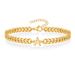 Magic Chain 26 Initials Men's Stainless Steel Non-Fading Couple Cuban Bracelet Jewelry_ipsvogv.com