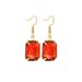 Women's Summer Niche Simple Ladies Earrings Square Color Zircon Earrings High End Earrings_ipsvogv.com