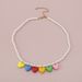 N10036 Rainbow Pearl Necklace, Spring/Summer Elegance, Pride Day Resin Love, Sweet and Cool Necklace_ipsvogv.com