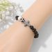 Men's Football Bracelet - Handwoven Volcanic & Zebra Stone Beads (World Cup Fan Gift)_ipsvogv.com