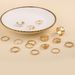 Hot Selling Rings, Rose And Pearl Wide Cut Hollowed Out Butterfly Oil Drop 15 Piece Set, Women's Rings_ipsvogv.com