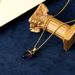 Simple acorn natural amethyst necklace pendant, summer women's high-end accessory necklace, collarbone chain_ipsvogv.com