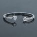 Women's Jewelry Hip Hop Heart Shaped Zircon Open High End Bracelet Trendy Punk Style Ladies Bracelet Electroplating_ipsvogv.com
