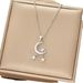 Korean Version Of Ins Style Titanium Steel Necklace, Female Niche Design, Zircon Moon Star Tassel, Internet Famous_ipsvogv.com