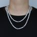 Black Panther 5mm Zircon Skull Necklace Hip Hop Men's Tennis Chain_ipsvogv.com