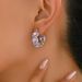 Women's niche fashion style inlaid purple zircon with geometric spherical design, high-end earrings and accessories_ipsvogv.com