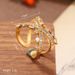 Medieval Vintage Jewelry Natural Stone Geometric Ring High End Sense All Match Retro Non Fading Summer Jewelry_ipsvogv.com