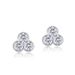 Three Petal Flower Moissanite Earrings For Women S925 Silver Inlaid With Brilliant Moissanite Earrings Simple And Fashionable_ipsvogv.com