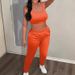 Women's Clothing fashion sleeveless vest slim hip suit tube top backless casual two piece suit_ipsvogv.com