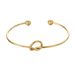 Stainless Steel Love Knotted Bracelet Internet Celebrity Style Titanium Steel Open Bracelet Rose Gold DIY Versatile Bracelet For Women_ipsvogv.com