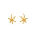 Copper Gold-Plated Light Luxury Simple High-End Minimalist Style Irregular Flower Stud Earrings Ins_ipsvogv.com