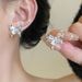 Women’s Jewelry Set Fashion Earrings Autumn And Winter Pearl Zircon Silver Needle Simple And Versatile Light Luxury Metallic Accessories_ipsvogv.com