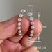 Cao Shi's Niche, Minimalist, Regular, High-end With Sparkling Temperament, Round Diamond Arrangement, Ear Hook Earrings_ipsvogv.com