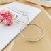 Open Gold Silver Personalized Two End Flattened Women's Fashion Bracelet_ipsvogv.com
