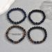 Minimalist geometric shape new unisex bead bracelet with personalized natural stone and numerous design bracelets set_ipsvogv.com