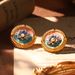Monet Oil Painting Earrings Natural Pearl Enamel Earrings French Court Style High End Ear Clips Wholesale Niche Jewelry_ipsvogv.com