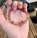 Natural Strawberry Crystal Pixiu Bracelet Women's Primordial Year Red Handrope Weaving Gift For Girlfriend_ipsvogv.com
