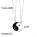 Necklace Personality Hollow Alloy Oil Drop Tai Chi Star And Moon Pendant Necklace Clavicle Chain_ipsvogv.com