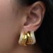 INS Fashionable INS Retro Titanium Steel Row Diamond Zircon Wave Snake Shaped Pearl Earrings_ipsvogv.com