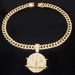 Unisex English Letters KINGS Full Diamond KK Pendant Hip Hop Rap Hiphop Cuban Chain Accessories_ipsvogv.com