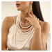 Simple bright plastic pearl women's necklace long multi-layer sweater chain jewelry_ipsvogv.com