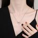 Mobius ring necklace women's ins style temperament niche light luxury high end design all match clavicle chain trend_ipsvogv.com