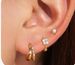 Women’s Jewelry Set Fashion Brass With Real Gold Plating Fashionable And Versatile Three Piece Earrings For Ladies With Zircon_ipsvogv.com