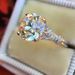 Fashion Art Style Round Sparkling Ring Jewelry_ipsvogv.com