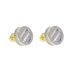 Ins Style Jewelry Inlaid Zircon Heart Shaped Tassel Round Thread Earrings Hip Hop Trend Bling Earrings_ipsvogv.com