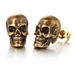 Unisex hip hop skull earrings for men Halloween personality old ear bone studs street popular earrings_ipsvogv.com