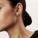 Colorful full diamond cross C-shaped earrings for women with thick gold plating, light luxury temperament, high-end feeling, exquisite inlay_ipsvogv.com