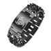 Nordic Viking Rune Totem Triangle Wheel Fashionable Dominant Men's Titanium Steel Cuban Bracelet_ipsvogv.com